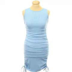 Shein ráncolt kék ruha