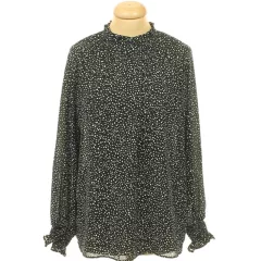 Primark mintás fekete blúz