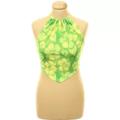 Primark virágmintás zöld top