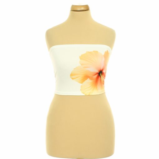 Shein virágmintás fehér top