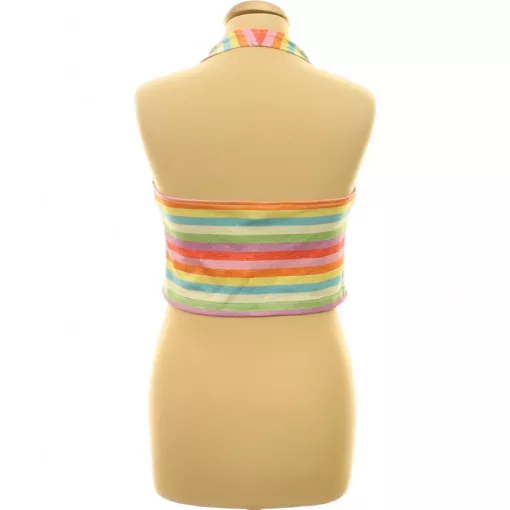 Primark színes csíkos csillámos top