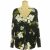 River Island virágmintás fekete blúz