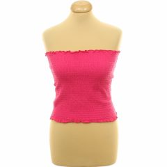 H&M gumírozott pink top
