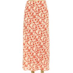 Papaya virágmintás piros szoknya