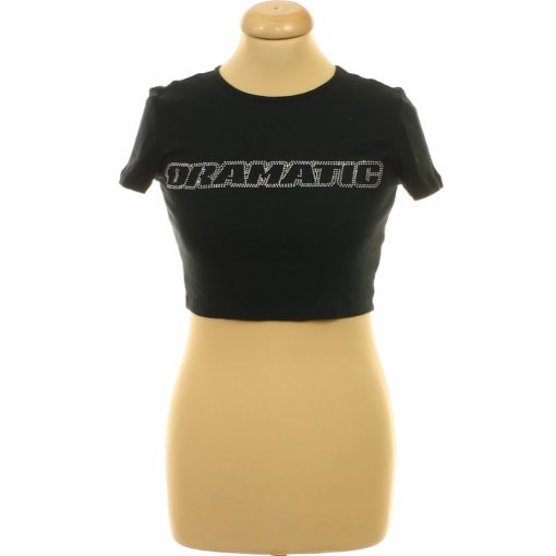 Divided strasszos fekete top