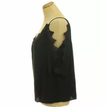 Shein csipkés fekete blúz