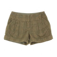 Promod kockás gyapjúkeverék szövetshort