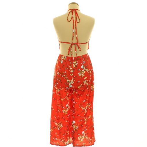 Boohoo virágmintás piros overál