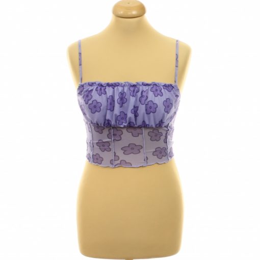 Shein virágmintás lila top