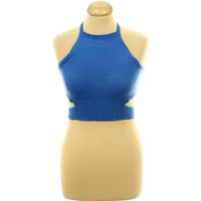 Shein kék kötött top