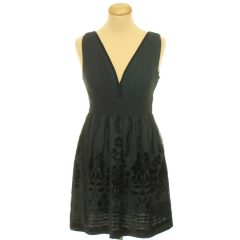 H&M bársonymintás fekete ruha