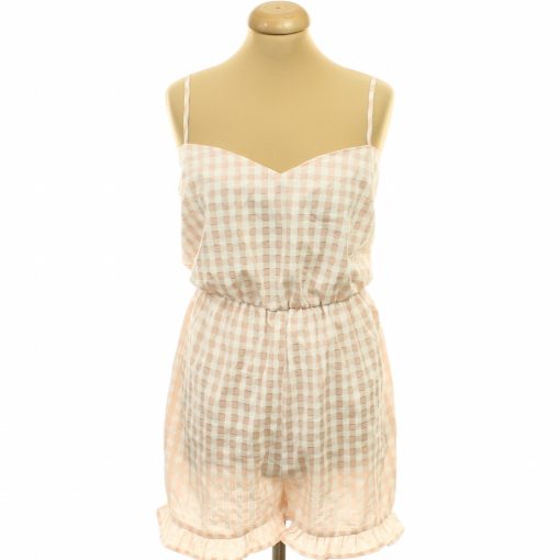 Dorothy Perkins kockás rózsaszín overál