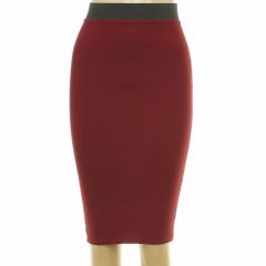 Boohoo bordó szoknya