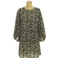 H&M mintás fekete ruha