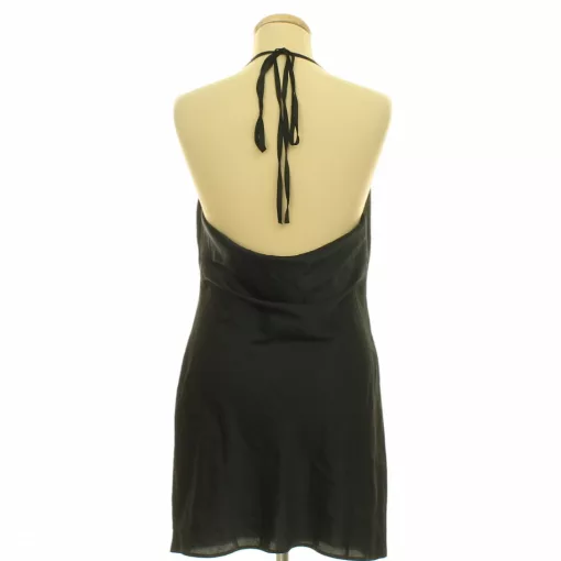 Asos fekete szatén ruha