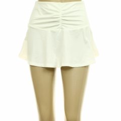 Divided ráncolt krémszínű miniszoknya