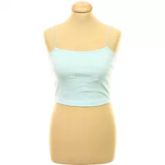 Primark hímzett kék top