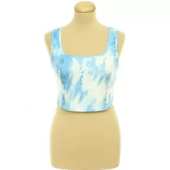 Shein batikolt kék top