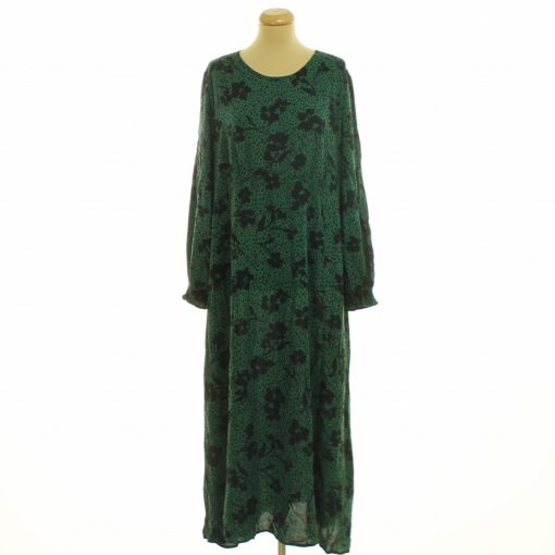 Peacocks mintás zöld ruha