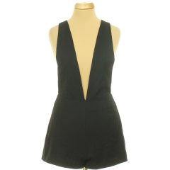 Divided fekete kantáros rövidnadrág