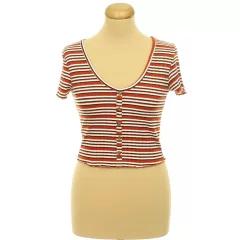Primark álgombos csíkos top