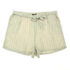 Peacocks csíkos len rövidnadrág