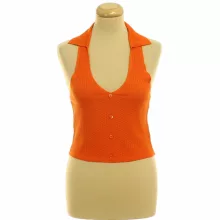 Primark narancssárga nyakpántos top