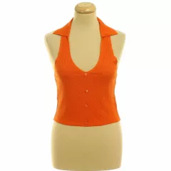 Primark narancssárga nyakpántos top