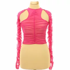 Asos ráncolt pink necc felső