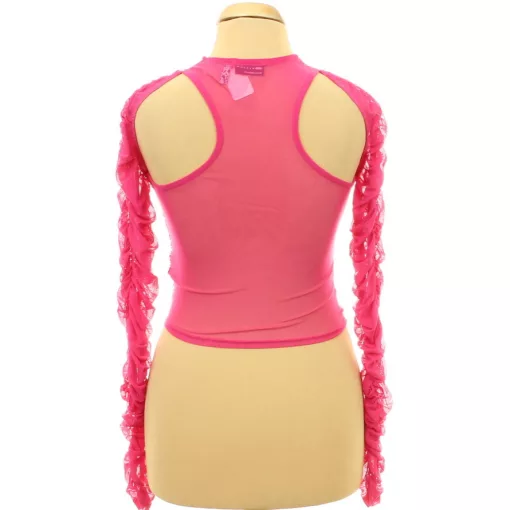 Asos ráncolt pink necc felső