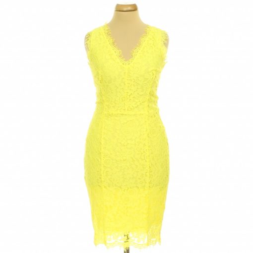 H&M sárga csipke ruha