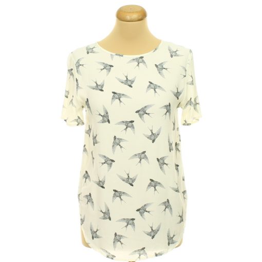 H&M mintás krémszínű felső