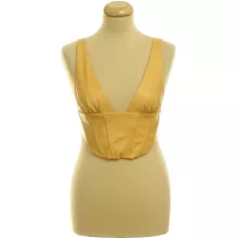 Zara műbőr top