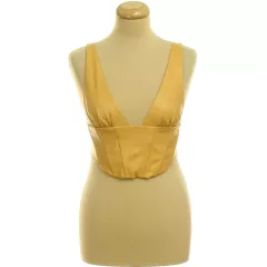 Zara műbőr top
