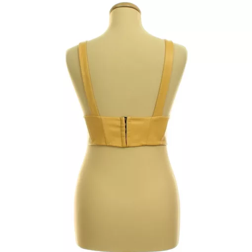 Zara műbőr top