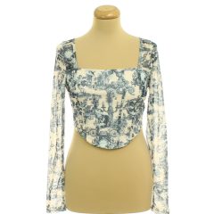 Shein mintás necc top