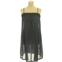 H&M mintás fekete ruha