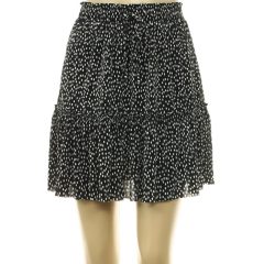 Papaya pöttyös fekete szoknya