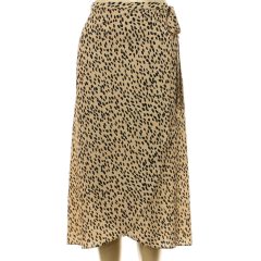 New Look mintás barna átlapolt szoknya