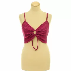 H&M melírozott pink top
