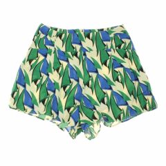 Zara mintás lenkeverék rövidnadrág