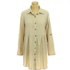 Shein barna roll-up ujjú ingruha