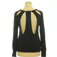 Asos fekete nyitott hátú felső