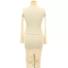 Shein bézs kötött ruha