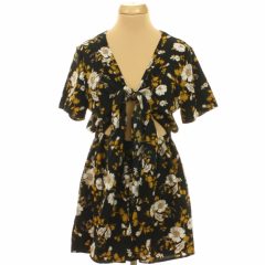 Shein virágmintás fekete overál