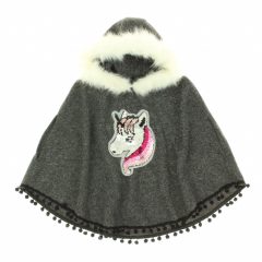 Átfordítható flitteres kötött poncsó