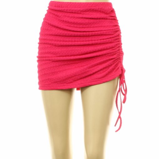 Shein ráncolt pink szoknya
