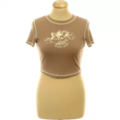 Shein mintás barna top
