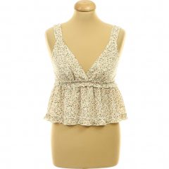 Shein gumírozott virágmintás top