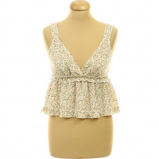 Shein gumírozott virágmintás top